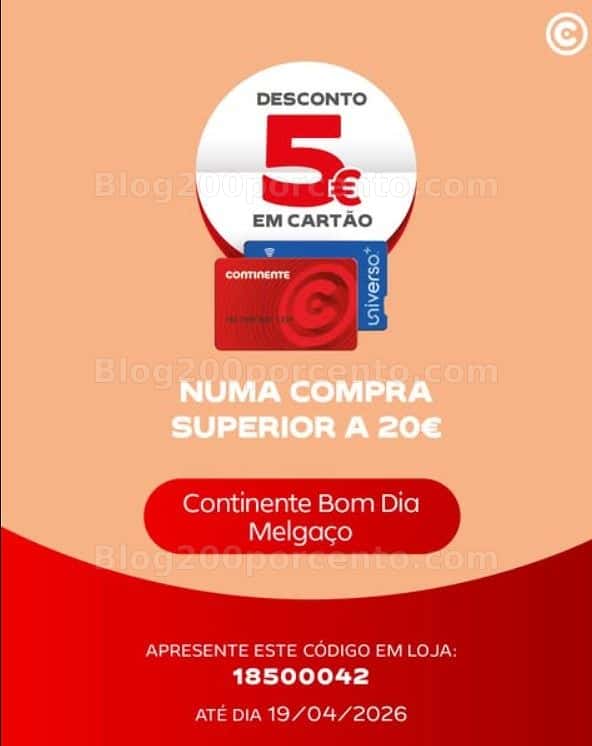 ALERTA - 4 novos cupões de desconto CONTINENTE para aproveitar até 19 abril!